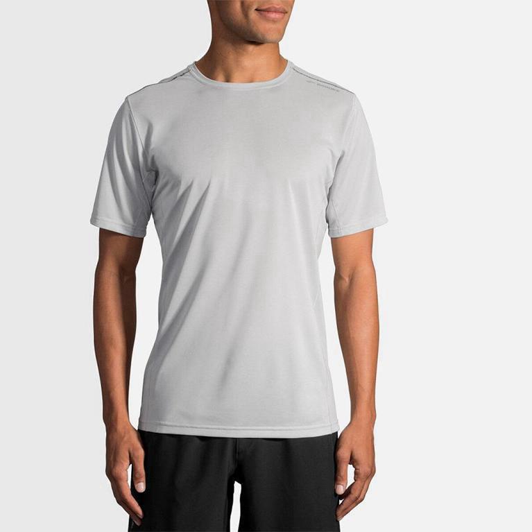 Brooks Ghost Mens Short Sleeve Running Shirt Ireland White (TSLU-46829)